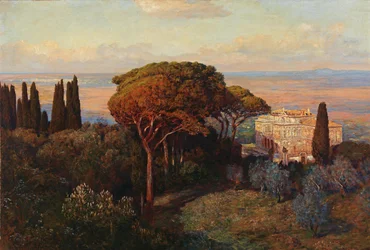 Blick auf die Villa Falconieri